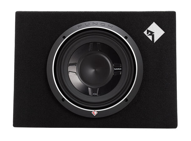 Rockford Fosgate Basskasse, Singel 10" Punch Stage 3 Slimkasse i MDF, 300/600W